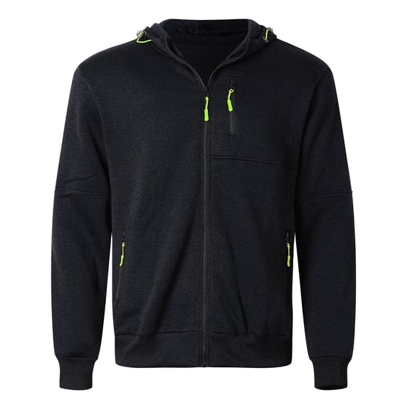 Zylarhe Men's Autumn And Winter Sports Leisure Jacquard Hoodie Crdigan Hoodie Sweater Knit Cardigan Men's Clothing Big And Tall Coats for Men 4xlt