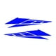 thumbnail image 4 of 1 par de pegatinas genéricas para decoración de carrocería de motocicleta, resistentes al agua, multiusos, elegantes, accesorios para coche, Azul, 4 of 8
