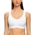 thumbnail image 2 of MELENECA Female Front Closure Wirefree Posture Bra for Women White 38E, 2 of 4