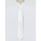 thumbnail image 2 of CORBATA DE HOMBRE DE COLOR SÓLIDO CON RAYAS ESTRECHAS INSPIRADORAS PARA GRADUACIÓN TRAJE FORMAL BLANCA, 2 of 5