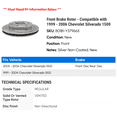 thumbnail image 2 of Front Brake Rotor - Compatible with 1999 - 2006 Chevy Silverado 1500 2000 2001 2002 2003 2004 2005, 2 of 2