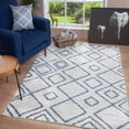 thumbnail image 1 of JV Home Tapis Shag à Motifs Marocains Doux / Moelleux / à Poils Longs, 1 of 7