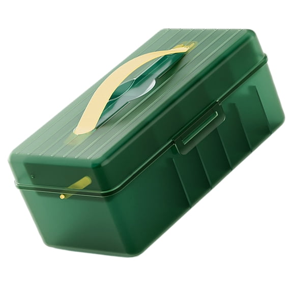 Hytrove Green Cord Organizer Storage Box with Lid for Desk, Office, and Home Use - Cable Management Solution