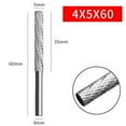 thumbnail image 1 of 4Mm Shank High Speed Steel Rotary Burr Tool Plastic Wood Carving Rotary File, 1 of 7