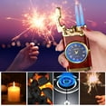 thumbnail image 6 of Windproof Lighter under $5! CQCYD Dual Flame Windproof Lighter with Quartz Watch, Refillable Butane Torch Lighter, Metal Blue Flame Cigar Lighter, Fashion Accessory Gift for Men, 6 of 6