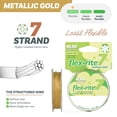 thumbnail image 2 of The Beadsmith Flex-Rite Beading Wire - 7-Strand, 0.018" (0.45 mm) Dia, Metallic Gold, 100 ft, 2 of 8