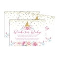 thumbnail image 1 of Inkdotpot 30Gender Reveal Princess Baby Shower Book Request Cards Bring A Book Instead Of A Card Baby Shower Invitations Inserts Games, 1 of 6