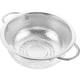 thumbnail image 4 of EeaseMX Cesta de desagüe de acero inoxidable Cesta de tamiz de arroz y cesta de vegetales Canasta de drenaje multipropósito para cocina en el hogar (plata, diámetro exterior de 16.5 cm), 4 of 8
