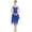Royal Blue, variant on IBTOM CASTLE Women Lyrical Dance Dress Modern Contemporary Ballet Dancewear Spaghetti Strap Chiffon Flowy Dress S White