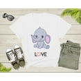 thumbnail image 3 of I Love Elephant Cute Elephant Love Cute Animal for Women Men T-Shirt Animal Lover Gift T Shirt for Teenagers Kids Boys Girls Teens Tshirt, 3 of 8