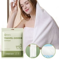 Matoen Disposable Bath Towels, 1 Pcs Large Travel Bath Towel 27.5x55 Inches, Travel Essentials Compressed Towel - Portable Disposable Washcloths for Travel Beach Shower Hiking Swim Hotel Camping