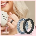 thumbnail image 3 of Rinfit Silicone Rings for Women - Thin & Stackable Rubber Bands for Sports & Yoga, 3 of 6