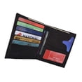 thumbnail image 2 of Genuine Leather Men's Hipster Bifold Wallet ID Card Holder, 2 of 10