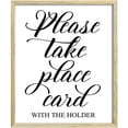 thumbnail image 1 of Please Take Place Card With The Holder Wedding Party Sign Seating Dcor Signage - Frame Not Included, 1 of 1