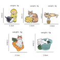 thumbnail image 2 of Esmalte Broche Alfileres De Dibujos Animados Animal Gato CHAO Varios Diseños Novedosos, 2 of 3