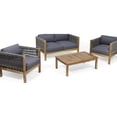 thumbnail image 2 of Outdoor Club Chair Set of 2 Pieces | Modern Accessory for Outdoor Relaxation | Acacia Wood and Polyethylene Rattan Structure | Water-Resistant Cushions for Hassle-Free Cleaning, 2 of 6