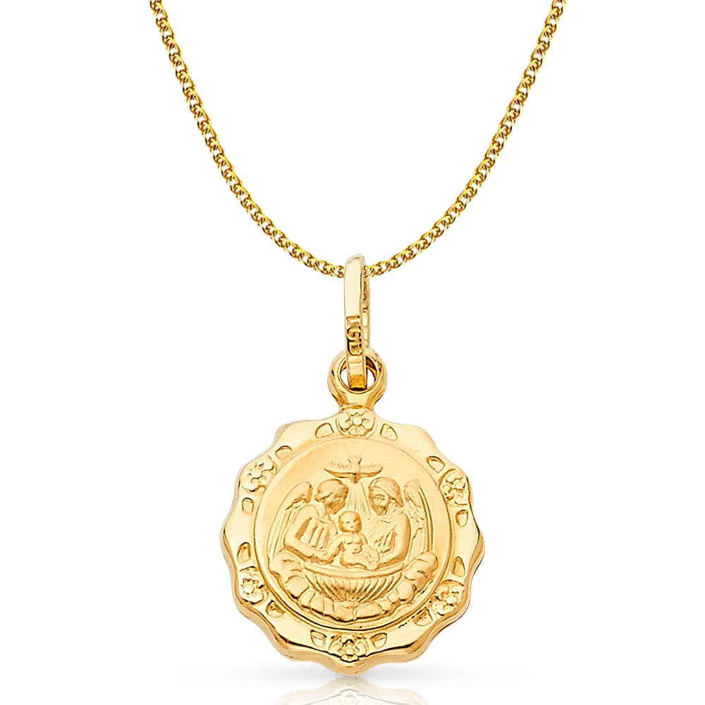 14K Yellow Gold OR White Gold Baptism 