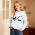 thumbnail image 2 of IWRICH Love Horse Hoodie for Kids Girls Hooded Sweatshirt Crew Neck Long Sleeve Pullover Tops,Size 2-14 Years White 160, 2 of 4