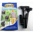 thumbnail image 1 of In-Stock Foldable Elderly Walking Cane with Double Handgrip, Built-in LED Light & Alarm Function - Portable Climbing Stick for Seniors, Lightweight Hiking Aid, Travel-Friendly Design, Quick Delivery, 1 of 3