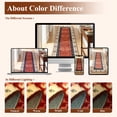 thumbnail image 3 of 2'x6' Runner Rug, Yamaziot Washable Rug Runner for Hallway, Non Slip Laundry Room Mat Kitchen Floor Carpet, Persian Boho Orange, 3 of 8