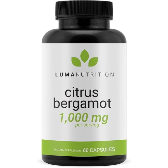 Luma Nutrition Citrus Bergamot 1000mg - Citrus Bergamot Supplement - Made in The USA - Veteran Owned - 60 Capsules