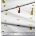 thumbnail image 2 of Soimoi Green Poly Georgette Fabric Butidar Jamdani Printed Fabric 1 Yard 52 Inch Wide, 2 of 2
