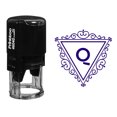 thumbnail image 1 of Printtoo Swirl Border Triangle Q Alphabet Monogram Initial Self Inking Rubber Stamp R-40 Office Stationary, 1 of 6