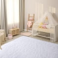 thumbnail image 5 of Homore Cute Fluffy Carpet Soft Washable Area Rugs for Bedroom/ Living Room Decoration, 8' x 10' , White, 5 of 7