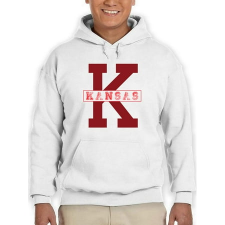 Vintage College Kansas Hoodie Men -Image by Shutterstock Male 3X-Large