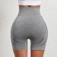 thumbnail image 5 of Teyfeniy Womens Lifting Gym Short Workout Seamless High Elastic Waist Tummy Control Slim Yoga Biker Short for Running Jogging Pilates Gym Athletic Casual Shorts, 5 of 6