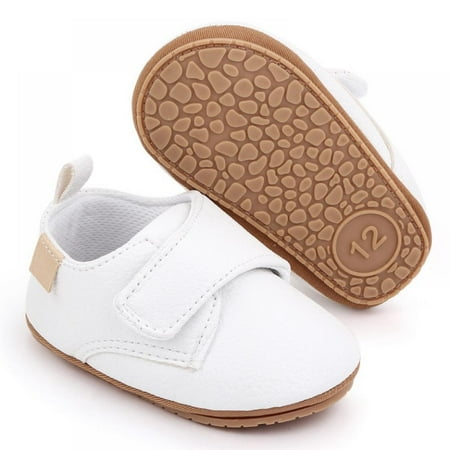 

Maxcozy Baby Boys Girls PU Leather Soft Rubber Sole Sneakers Anti-Slip Toddler Infant Walking Shoes Moccasins 0-18 Months