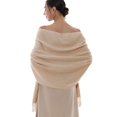 thumbnail image 1 of Bufanda RIIQIICHY, de invierno, color beige, pashmina, chales para mujer, 1 of 7