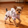 thumbnail image 6 of Dog Christmas Sweater Clothes, Puppy Winter Warm Soft Pajamas, Flannel Onesie PJS for Small Dogs, Pet Holiday Parties Pullover Sweaters Cat Doggie Boy Girl, 6 of 6