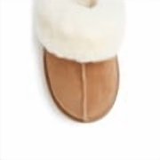Fireside By Dearfoams Womens Sydney Genuine Shearling Scuff Slipper