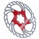 thumbnail image 3 of Disco flotante de 6 pernos para una mayor seguridad en el ciclismo Disco de freno para bicicleta de montaña de 180 mm rojo y plateado, 3 of 8