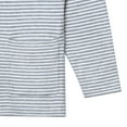 thumbnail image 3 of Infant & Toddler Boys Gray Heather Striped Sweater With Pocket, 3 of 8