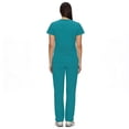 thumbnail image 3 of Fgvctg Womens Scrubs Plus Size Nursing Uniforms Stretchy V Neck Yoga Scrub Pants and Tops Scrub Sets Medical Uniforms Scrubs for Tall Women Turquoise XL, 3 of 5