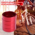 thumbnail image 3 of junta de bicicleta Junta de aleación de aluminio para auriculares de bicicleta almohadilla elevadora delantera horquilla roja 5 uds. JShteea El nuevo, 3 of 6