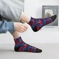 thumbnail image 2 of Naloa Hot Cocoa Snowflake Mittens Ankle Socks for Women Non Slip Socks No Show Socks Classic Low Cut Casual Socks Casual Socks, 2 of 7