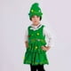 thumbnail image 4 of Sombrero y vestido de árbol de Navidad Disfraces de espectáculo de dibujos animados para niños Disfraz de actuación de Halloween para niños y niñas Tamaño 150 CM (Verde), 4 of 5