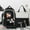 Black #3, variant on Xihbxyly Deals and Clearance Elementary School Backpack Large Capacity Messenger Bag Beam Bag Pencil Case School Bag Handbag
