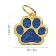3pcs Paw Personalized Pet ID Tags Engraved Pet Name Number Address