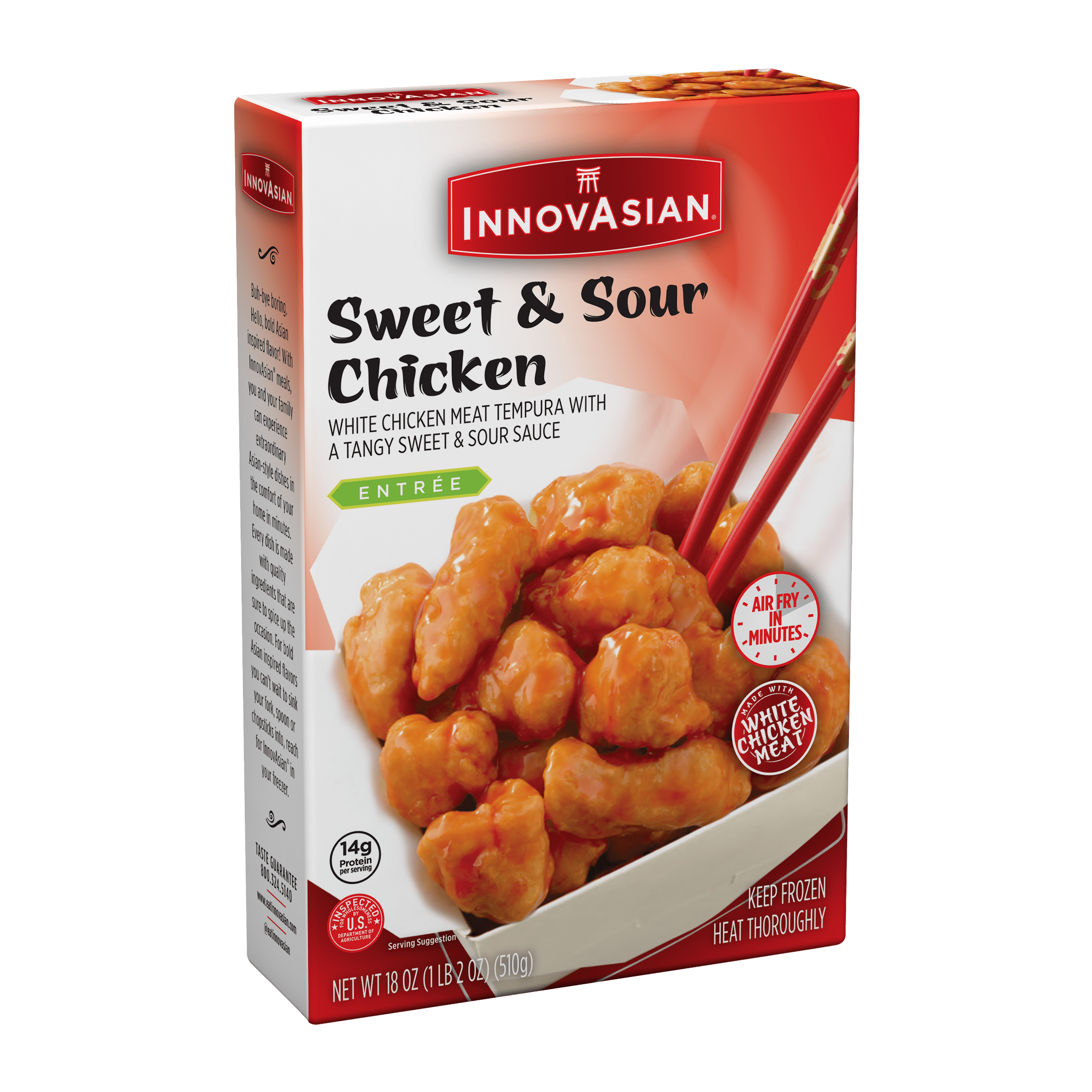 InnovAsian Sweet & Sour Chicken, 18 oz (Frozen Meal)
