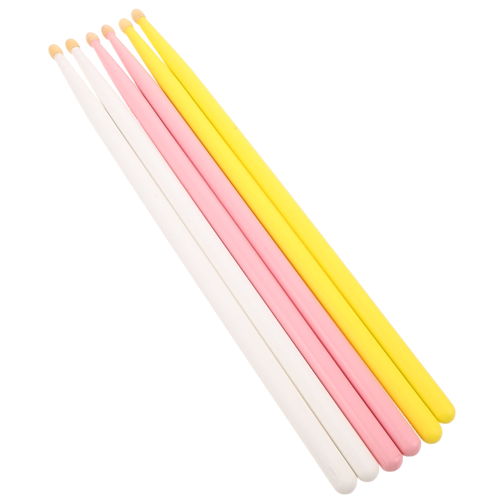 ETHZZLE 3 Pairs 5A Wood Drumsticks with Comfortable Grip - Ideal Jazz, Rock, Percussion Practice Sticks for Beginners & Professionals