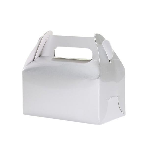 Billuyoard Caja de almacenamiento de pasteles Cajas de recuerdos para fiestas Gran capacidad Alimentos Snacks Caja de embalaje de artículos diversos Organizadores de utensilios de cocina Plata Billuyoard HA081867-07