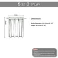 thumbnail image 6 of KBOOK White Short Blackout Tier Kitchen Curtains, 33" x 30", 6 of 7