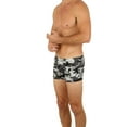 thumbnail image 2 of Uzzi Mens Swimwear Briefs Swim Suit Beachwear Boxers, Camo Black, Size: Medium, Uzzi Active Wear, 2 of 3