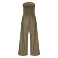thumbnail image 5 of Wensltd Summer Jumpsuits for Women Dressy Sleeve Wide Leg Pants Rompers Elegant One Piece Outfits, 5 of 7