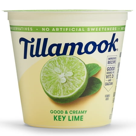Tillamook Key Lime Good & Creamy Low Fat Yogurt, 6 oz