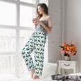 thumbnail image 5 of Salouo Roosters And Plants Print Women's Pajama Pants Casual Loose Sweatpants PJs Flowy Pants Drawstring Palazzo for Women Wide Leg Pants Lounge Pajama -Medium, 5 of 8
